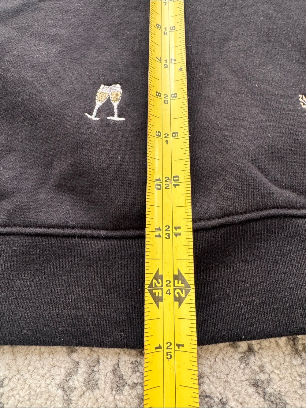 Rails Black Champagne Embroidery Sweatshirt Women’s Small - Picture 9 of 9